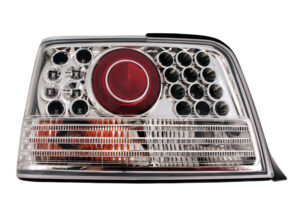 Coppia fanali posteriori LED - compatibile per  Bmw E36 (9/90-3/98) - Cromo