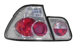 Coppia fanali posteriori - compatibile per  Bmw E46 (2/98-9/01) - Cromo