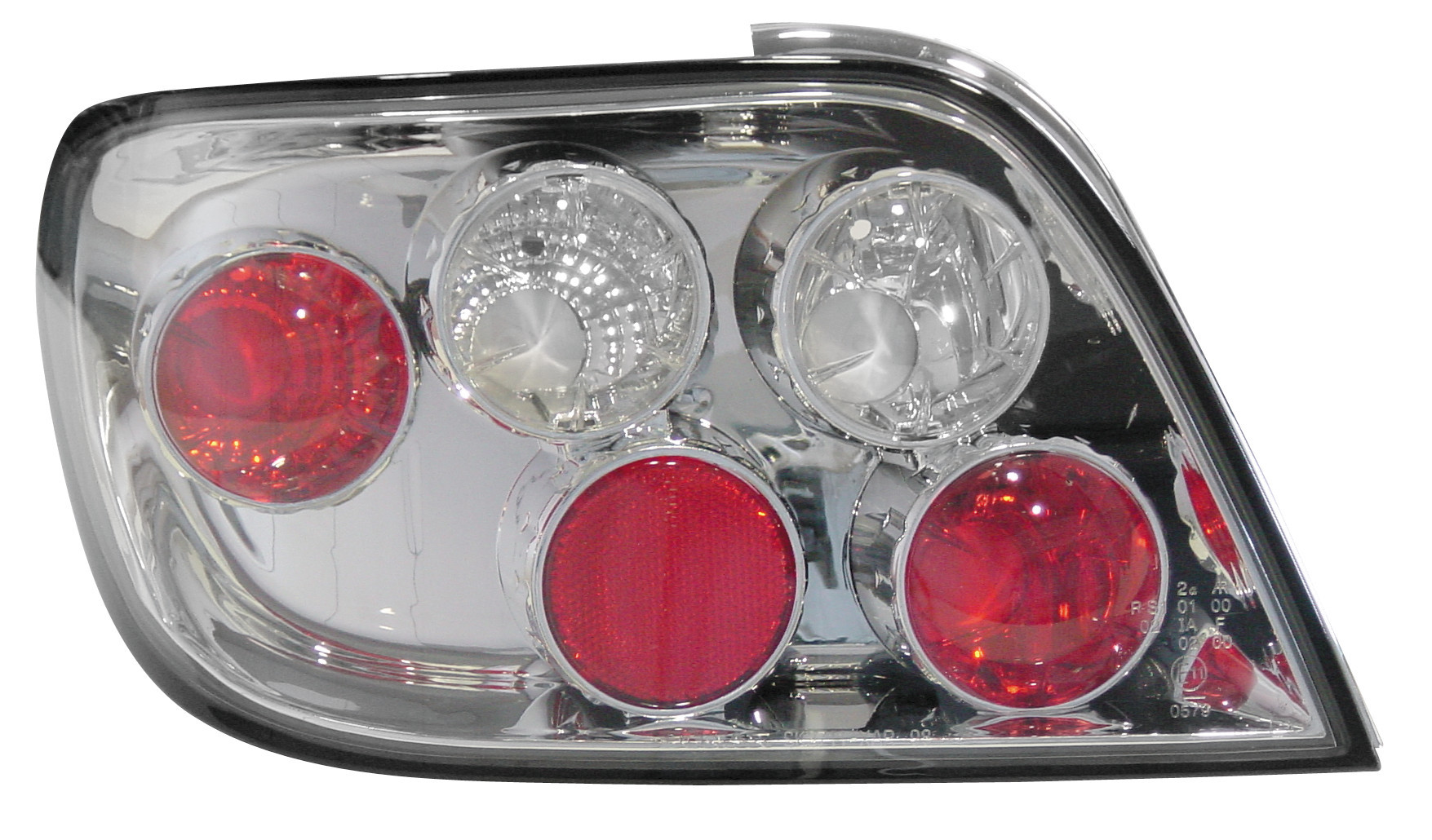 Coppia fanali posteriori - compatibile per Citroën Xsara (4/97-12/05) - Cromo