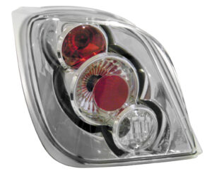 Coppia fanali posteriori - compatibile per  Ford Fiesta III (1/89-12/95 ) - Cromo