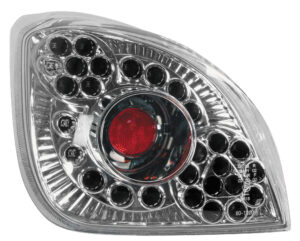 Coppia fanali posteriori LED - compatibile per  Ford Fiesta IV (8/95-1/02) - Cromo