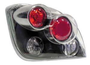 Coppia fanali posteriori - compatibile per  Ford Fiesta IV (8/95-1/02) - Nero