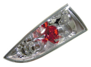 Coppia fanali posteriori - compatibile per  Ford Focus (10/98-12/04) - Cromo