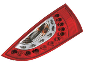 Coppia fanali posteriori LED - compatibile per  Ford Focus (10/98-12/04) - Rosso
