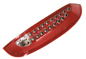 Coppia fanali posteriori LED - compatibile per  Opel Corsa (10/00-12/06) - Rosso