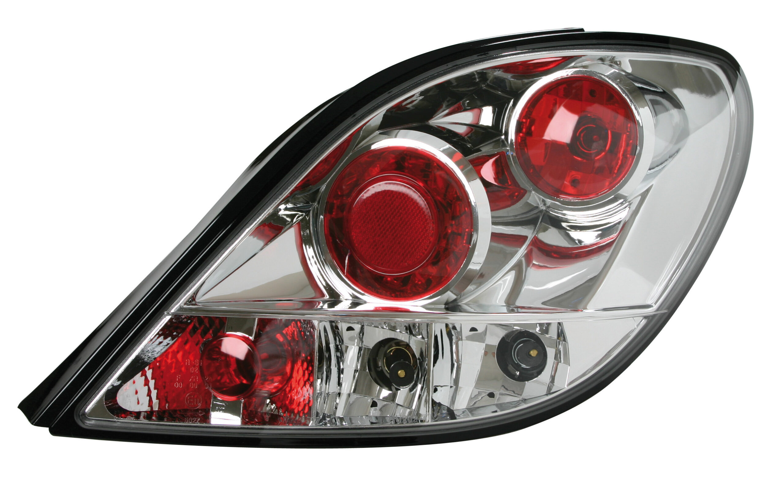 Coppia fanali posteriori - compatibile per Peugeot 207 (5/06>) - Cromo