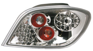 Coppia fanali posteriori LED - compatibile per  Peugeot 307 (8/00>9/05) - Cromo
