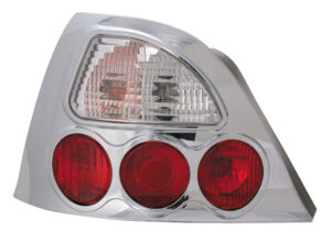 Coppia fanali posteriori - compatibile per  Rover 200/25 - MG ZR (11/95-5/05) - Cromo