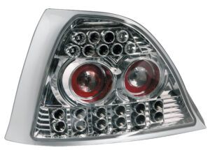 Coppia fanali posteriori LED - compatibile per  Rover 200/25 - MG ZR (11/95-5/05) - Cromo