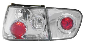 Coppia fanali posteriori - compatibile per  Seat Ibiza (8/99-2/02) - Cromo