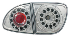 Coppia fanali posteriori LED - compatibile per  Seat Leon (11/99>9/05) - Cromo