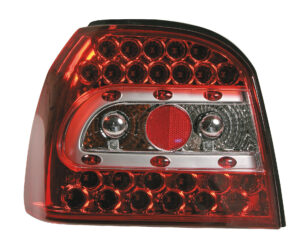 Coppia fanali posteriori LED - compatibile per  VW Golf III (8/91-8/97) - Rosso