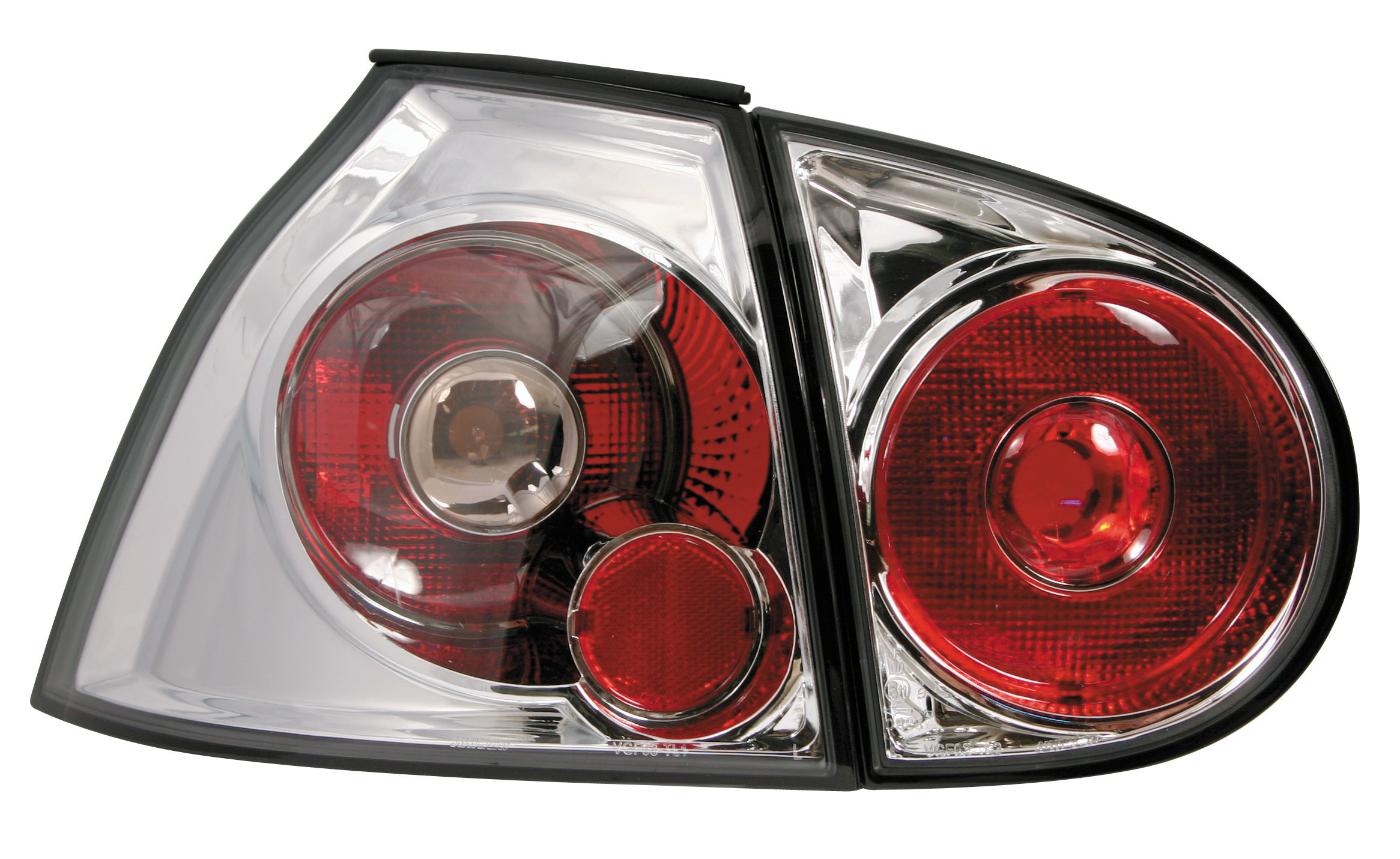 Coppia fanali posteriori - compatibile per VW Golf V (10/03>) - Cromo