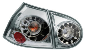 Coppia fanali posteriori LED - compatibile per  VW Golf V (10/03>) - Cromo