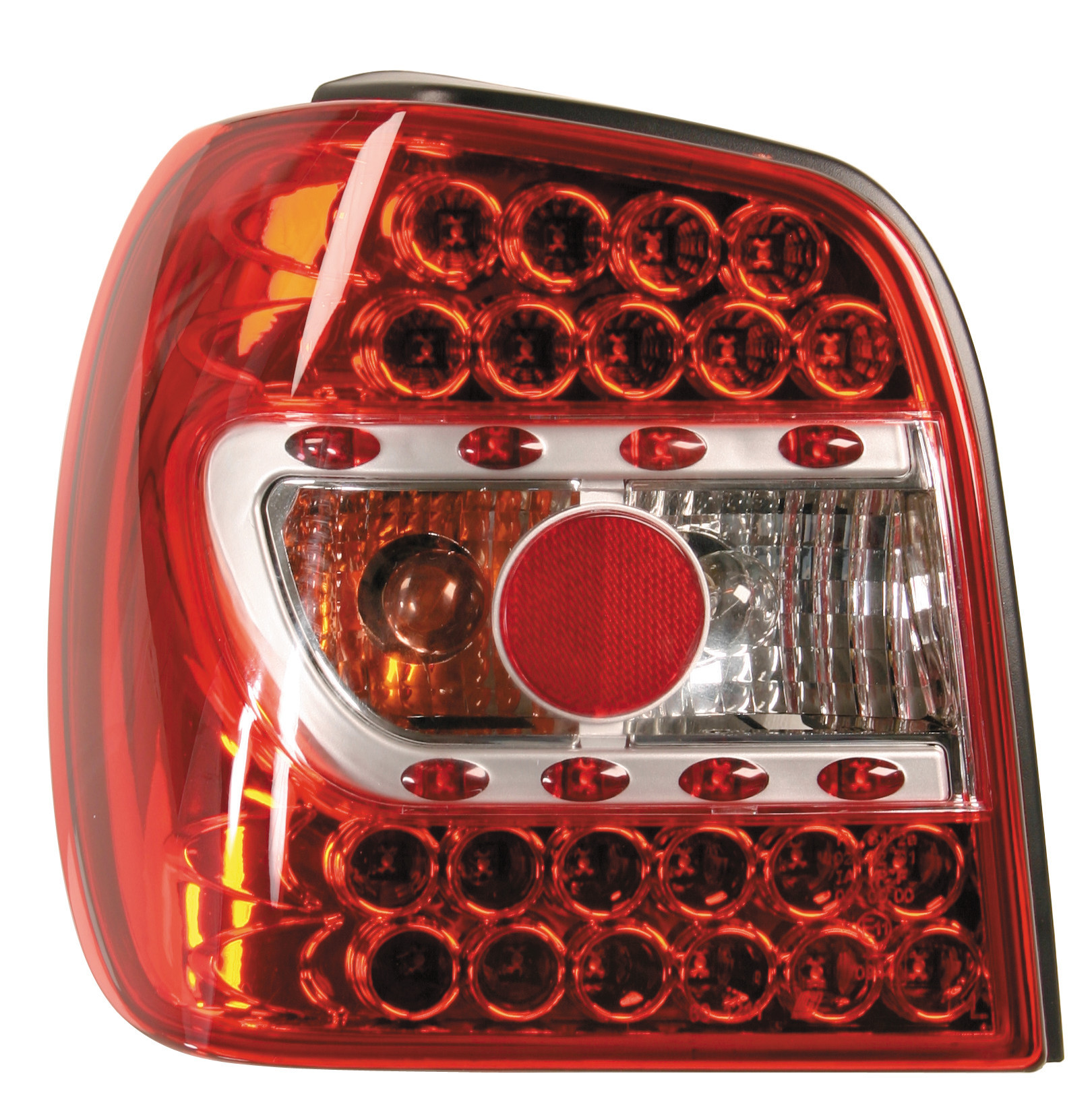 Coppia fanali posteriori LED - compatibile per VW Polo (9/94-10/99) - Rosso