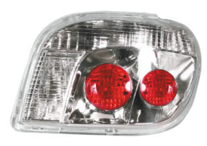 Coppia fanali posteriori non omologati - compatibile per  Toyota Yaris (4/99>12/05) - Cromo