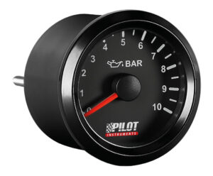Black Analogue Gauge Series, Pressione olio - &Oslash; 2&rdquo; (52 mm)