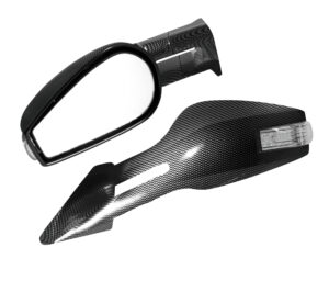 Race-6 Led E, coppia specchi retrovisori esterni - Carbon