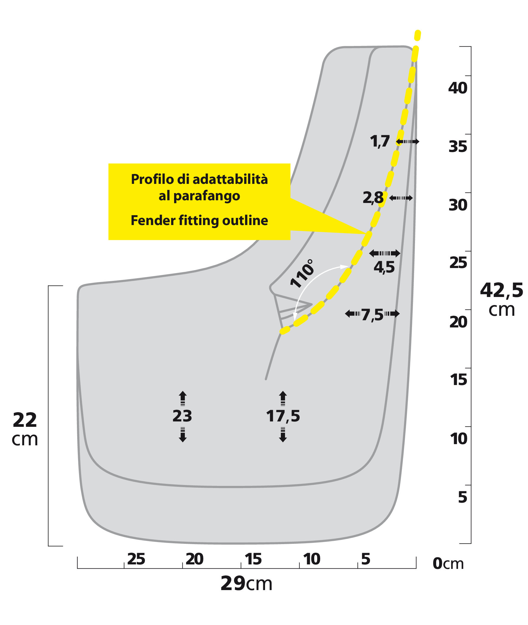 Splash-Guards Contour SUV, paraspruzzi sagomati - Type 7 - immagine 3