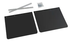 Coppia paraspruzzi neri personalizzati - 45x35 cm - Stampa 1 colore