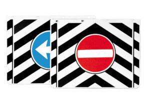 Coppia paraspruzzi camion in pvc con segnali - 45x35  cm