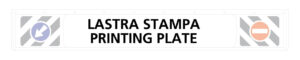 Lastra di stampa per personalizzazione (riutilizzabile)