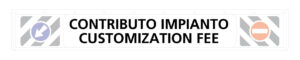 Contributo impianto per personalizzazione (ogni ristampa)
