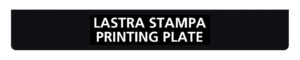 Lastra di stampa per personalizzazione (riutilizzabile)