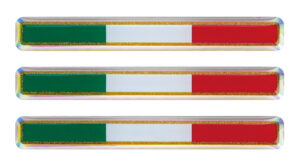 Sticky 3D - Tricolore Italia, 3 pz - 55x8 mm - Confezione da 10 pezzi