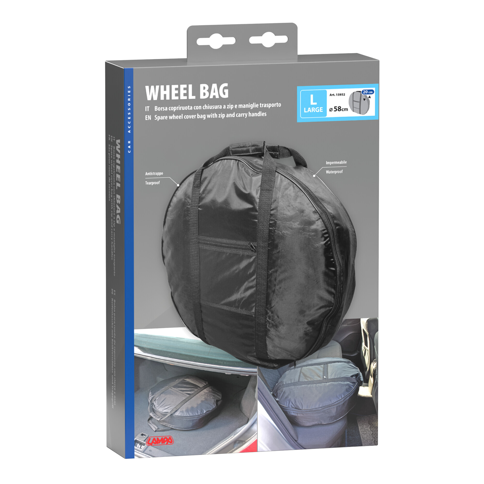 Wheel Bag, borsa copriruota di scorta - L - immagine 2