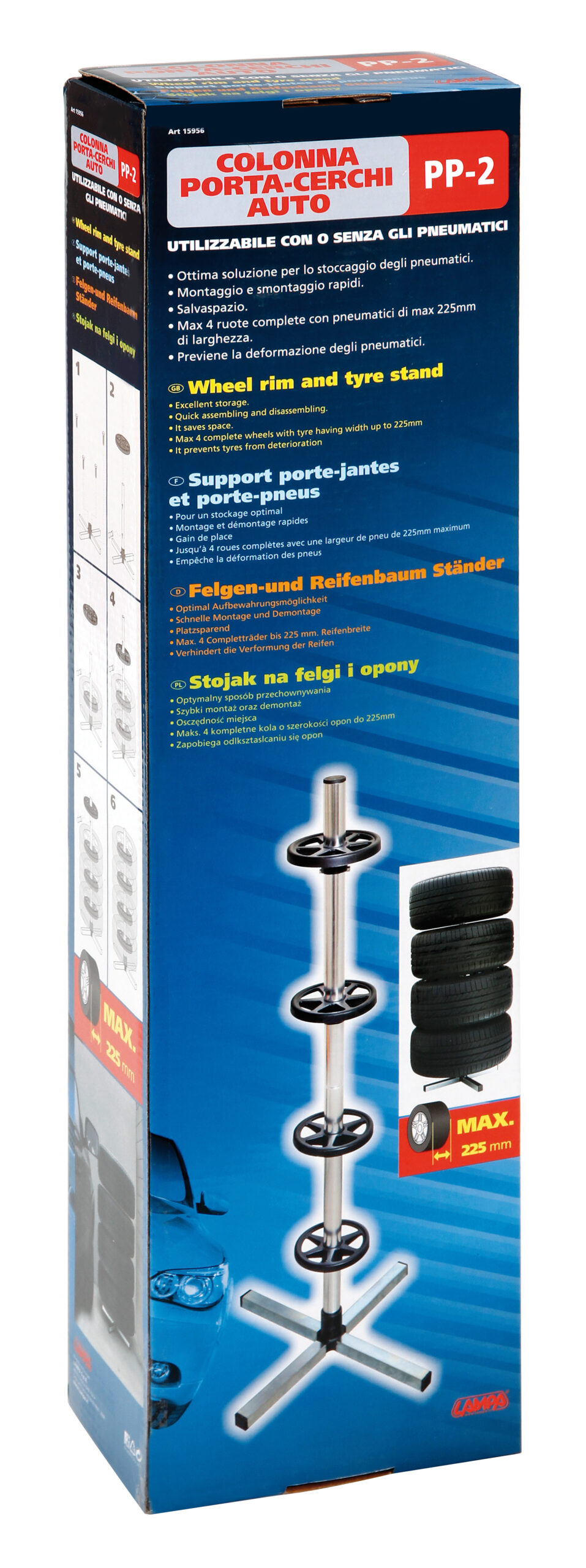 PP-2, colonna porta-cerchi auto 3 PP-2, colonna porta-cerchi auto - immagine 3