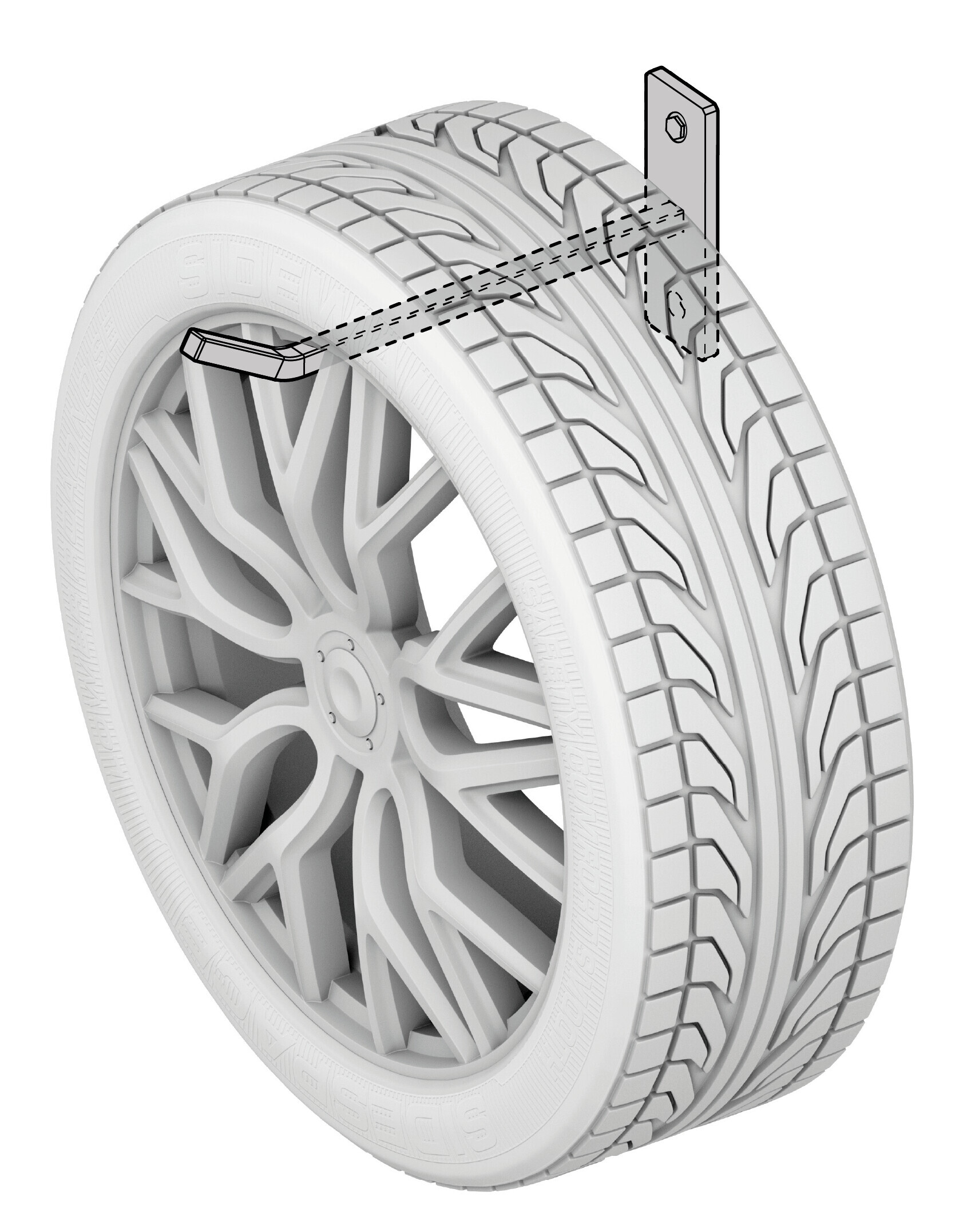 Set 4 ganci appendiruote da parete 5 Set 4 ganci appendiruote da parete - immagine 5