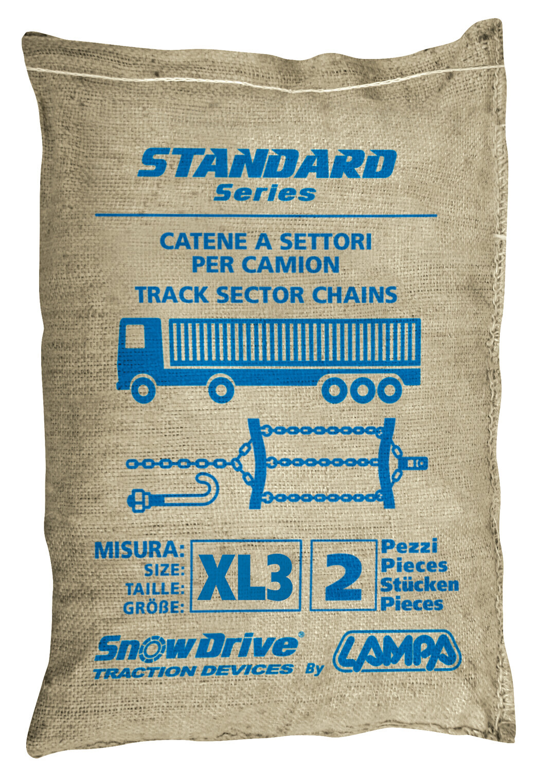 Catene a settori-cingoli per camion, serie Standard, 2 pz - XL-3 - immagine 7