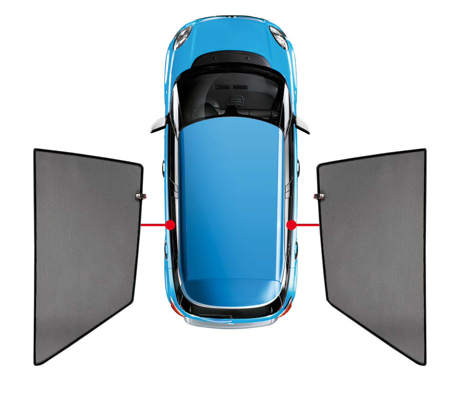 Kit tendine Privacy - 2 pz - compatibile per Audi A4 Allroad (04/09>05/16) - Audi A4 Avant (05/08>10/15) - immagine 2