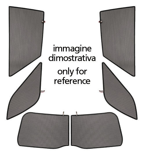 Kit tendine Privacy - 6 pz - compatibile per Citroen Nemo 5p (12/08>03/14) - Fiat Qubo 5p (09/08>05/16) - Peugeot Bipper Tepee (03/09>12/17)