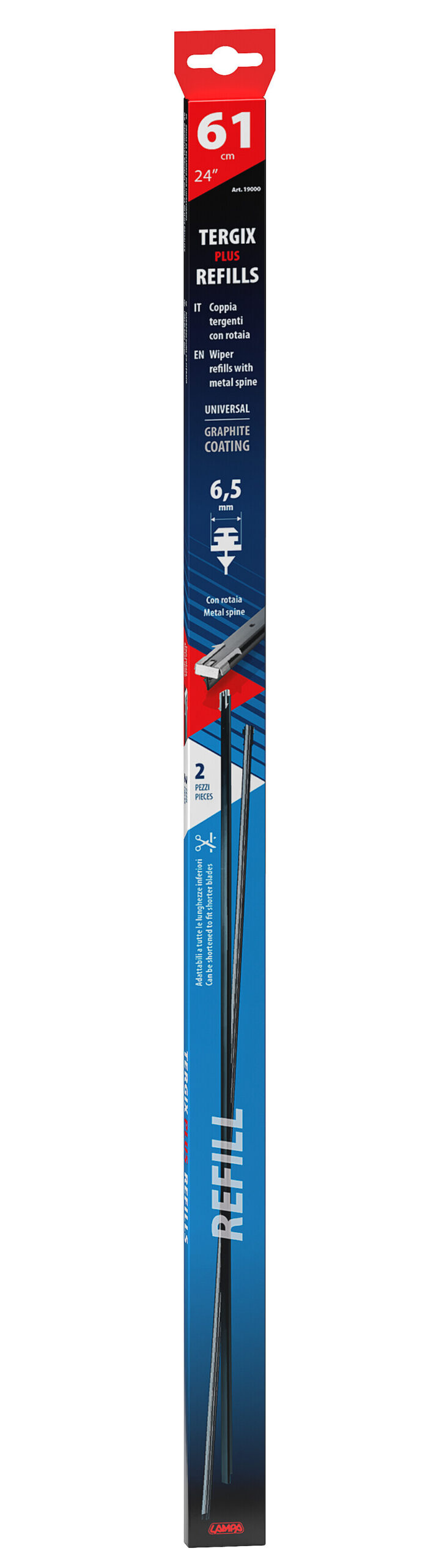 Tergix Plus - 61 cm - con rotaia - 2 pz 3 Tergix Plus - 61 cm - con rotaia - 2 pz - immagine 3