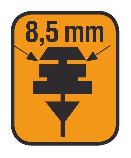 Tergix Plus - 71 cm - con rotaia - 2 pz 3 Tergix Plus - 71 cm - con rotaia - 2 pz - immagine 3