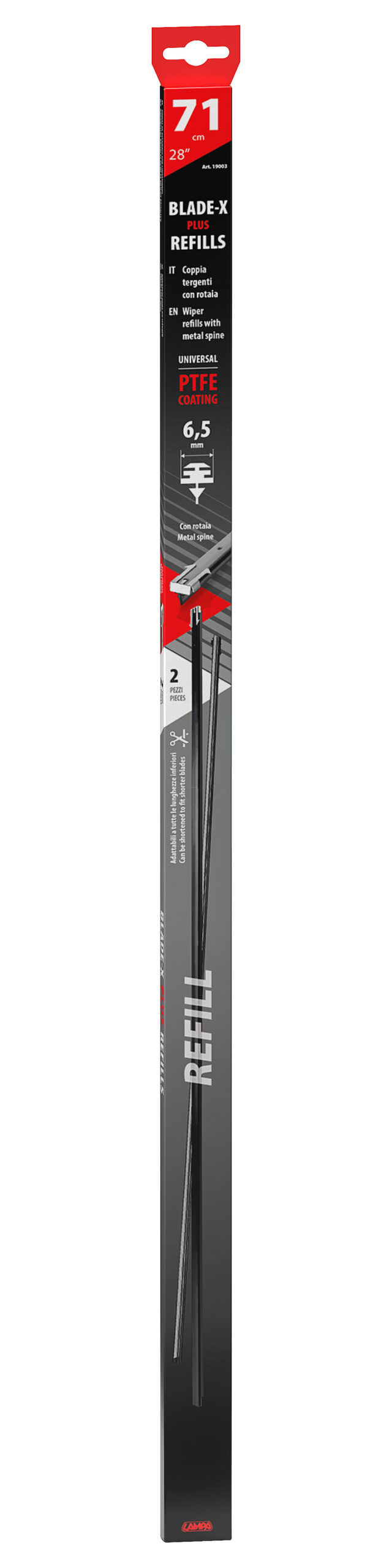Blade-X Plus - 71 cm - con rotaia - 2 pz 2 Blade-X Plus - 71 cm - con rotaia - 2 pz - immagine 2