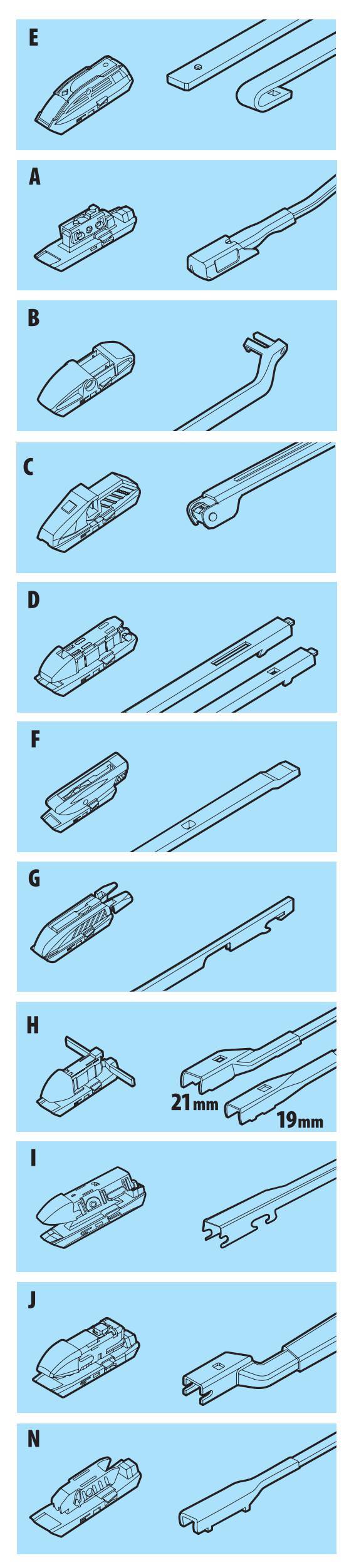 Raptor Hybrid, spazzola tergicristallo - 60 cm (24") - 1 pz - immagine 3