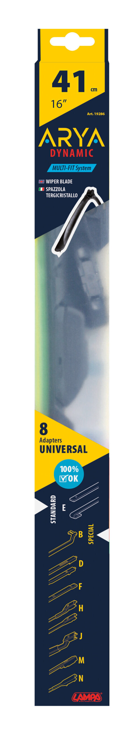 Arya, spazzola tergicristallo - 41 cm (16") 2 Arya, spazzola tergicristallo - 41 cm (16") - immagine 2