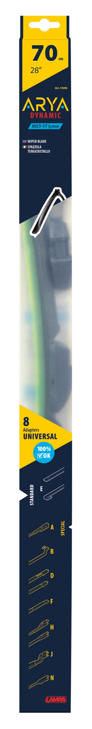 Arya, spazzola tergicristallo - 70 cm (28") 2 Arya, spazzola tergicristallo - 70 cm (28") - immagine 2