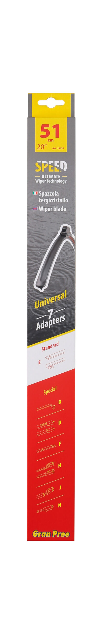 Gran-Pree Speed, spazzola tergicristallo - 51 cm (20") - 1 pz 2 Gran-Pree Speed, spazzola tergicristallo - 51 cm (20") - 1 pz - immagine 2
