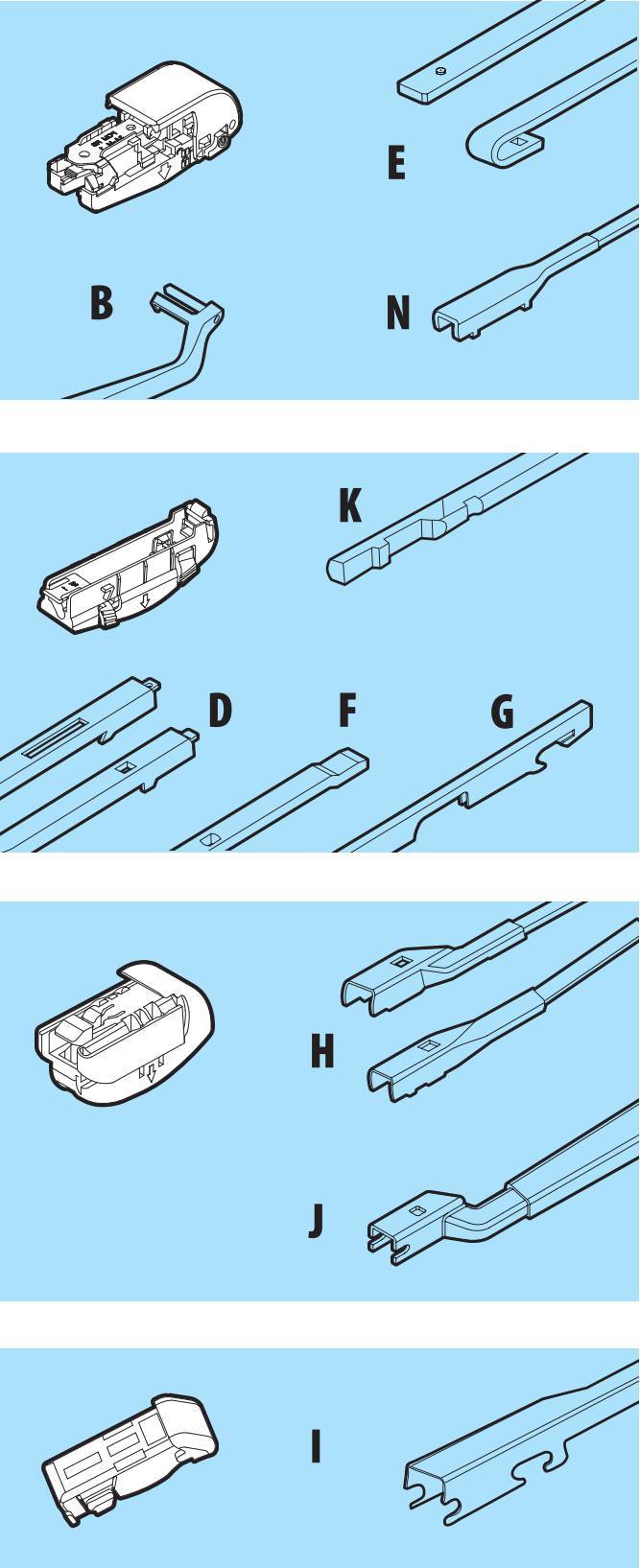 Xenium, spazzola tergicristallo - 43 cm (17") 4 Xenium, spazzola tergicristallo - 43 cm (17") - immagine 4