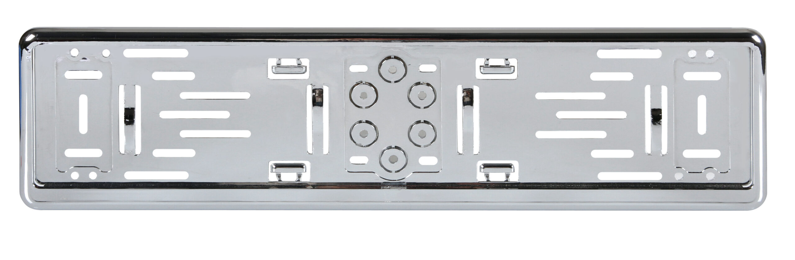 Portatarga posteriore in ABS - Cromo