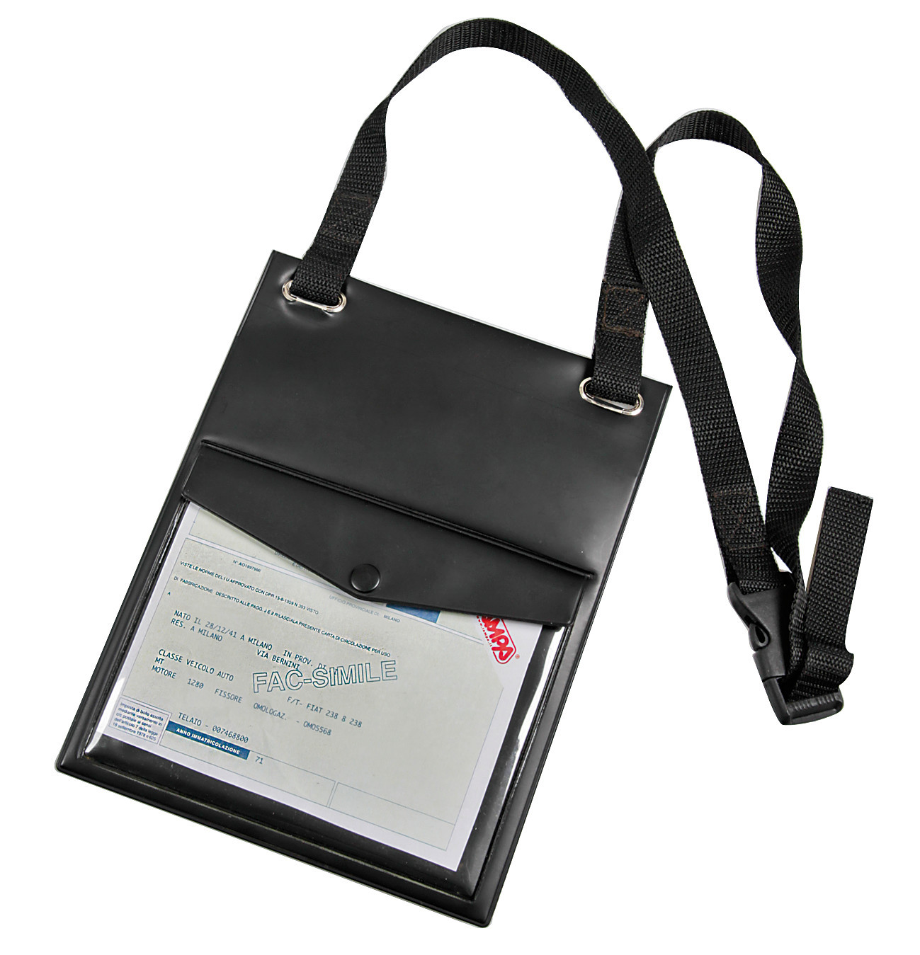 Porta targa prova a doppia tasca - immagine 2