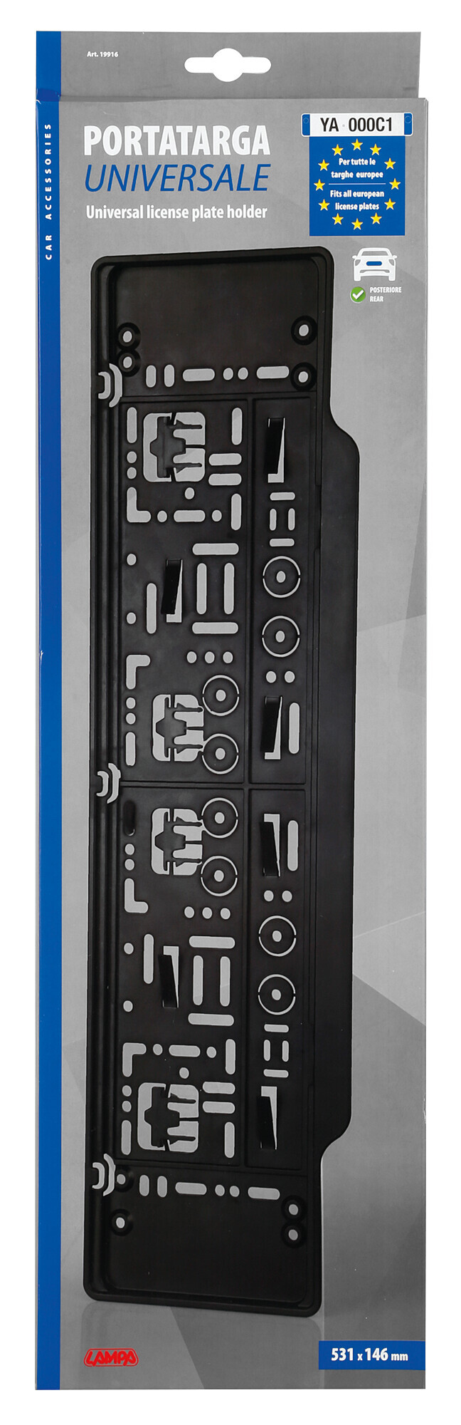 Portatarga posteriore Europeo universale - immagine 2