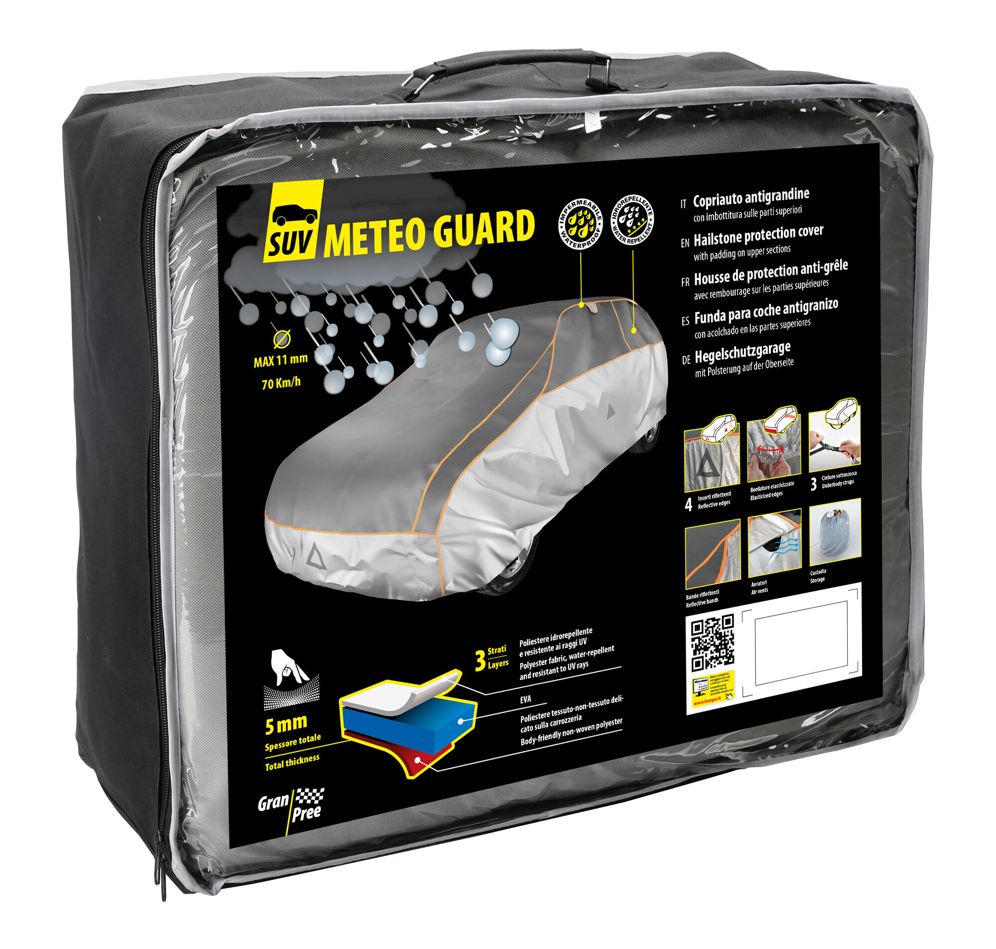 Gran-Pree SUV Meteo Guard, copriauto antigrandine - MG-SUV-S - cm 430x165x145 2 Gran-Pree SUV Meteo Guard, copriauto antigrandine - MG-SUV-S - cm 430x165x145 - immagine 2