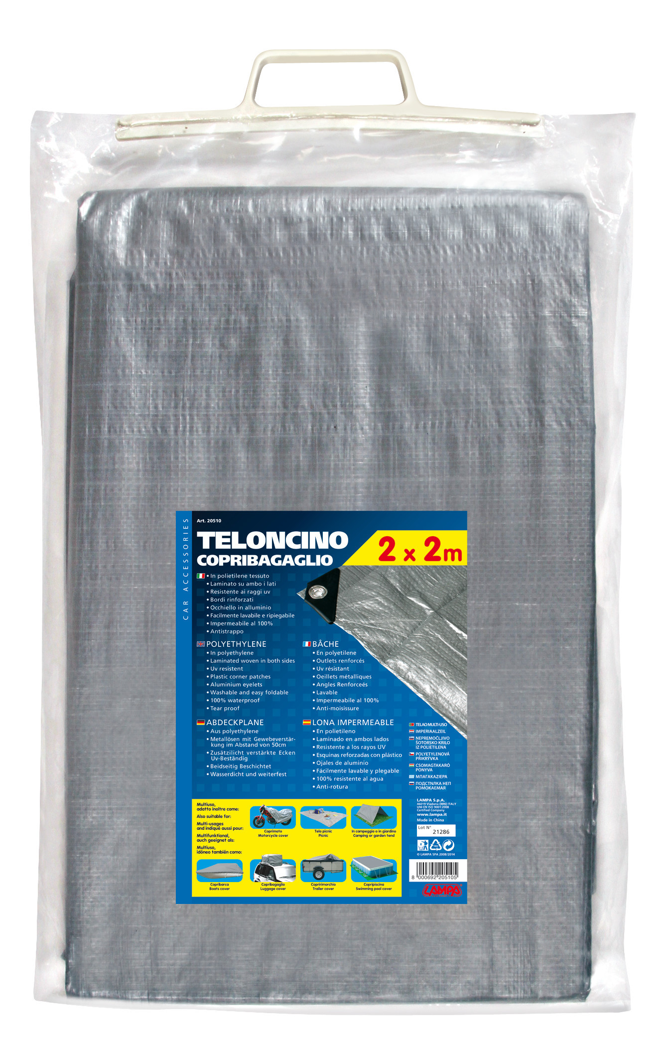 Telo impermeabile in polietilene - 2x2 m - immagine 3