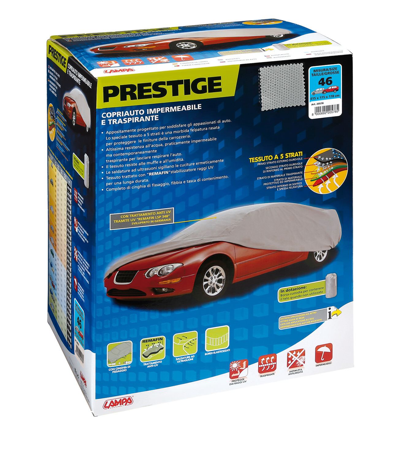 Prestige, copriauto - 46 - cm 415x175x178 - immagine 3