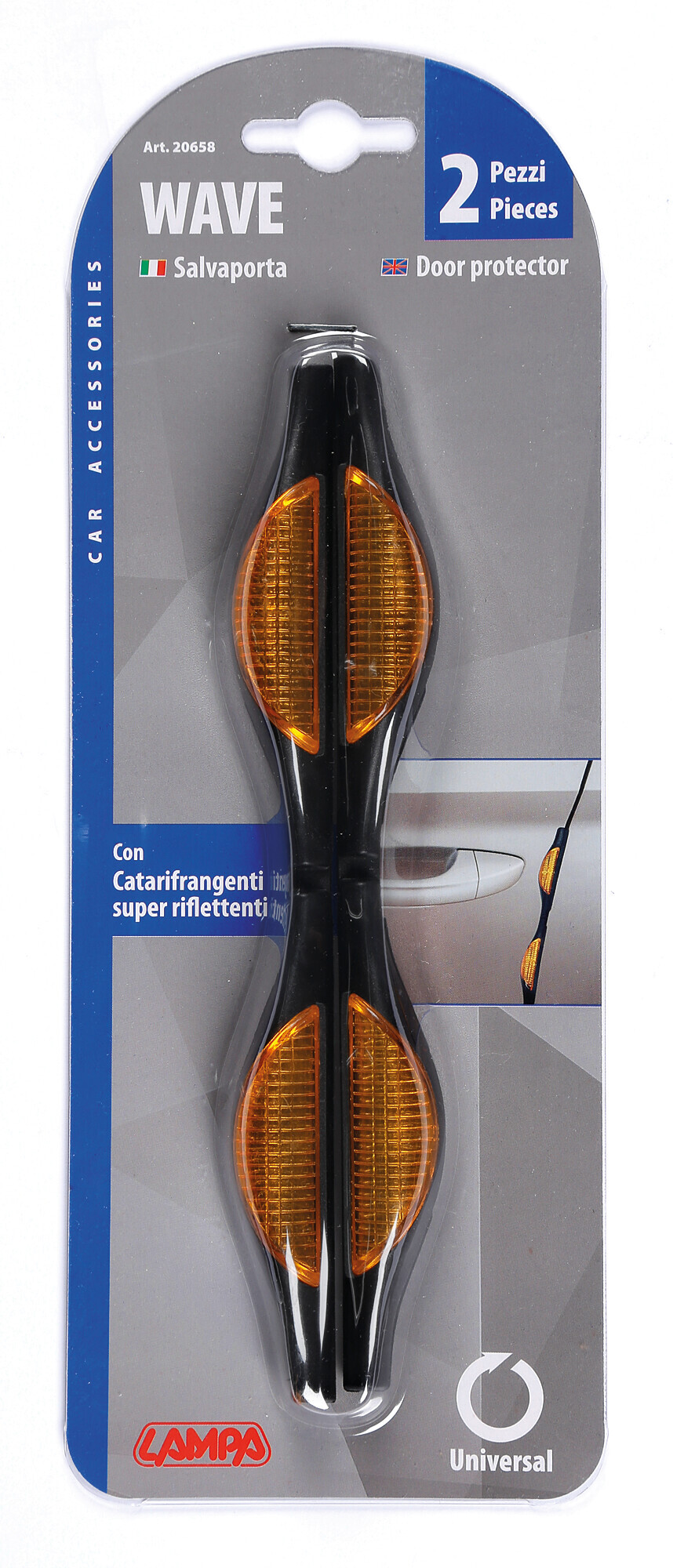 Wave, coppia salvaporta con catarifrangenti - immagine 2